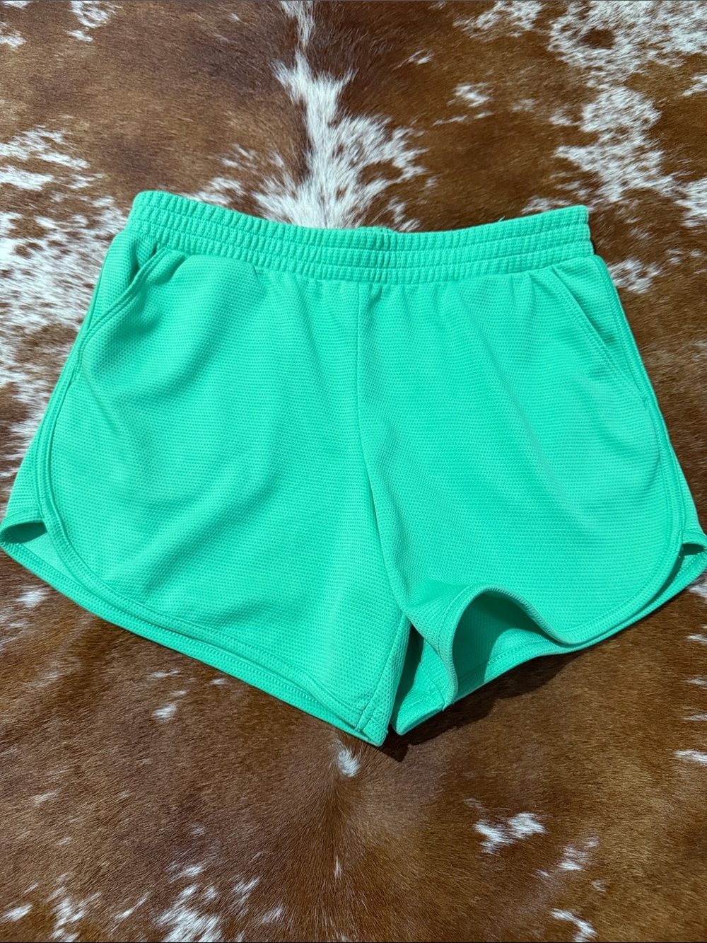 Athletic Works Mint Green Mesh Athletic Shorts